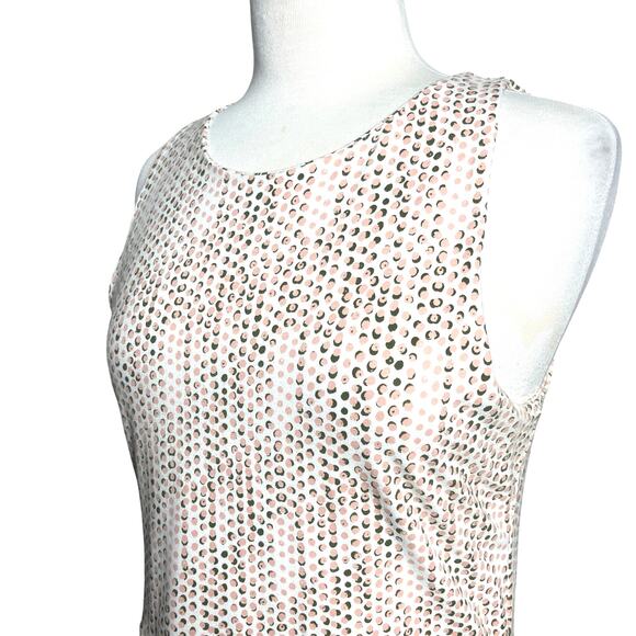 PACT Women’s Organic Cotton Polkadot Mini Fit and Flare Tank Dress - Picture 5 of 6